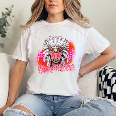 Go Warriors Preppy Direct-To-Film Transfer